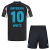 Maillot de Supporter Bayer 04 Leverkusen Florian Wirtz 10 Troisième 2024-25 Pour Enfant